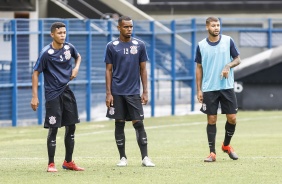 Adson, Lucas e Walisson no primeiro treino antes do jogo de estreia na Copinha 2020