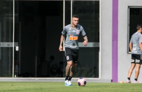Luan durante primeiro treino do elenco profissional do Corinthians de 2020
