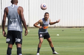 Janderson no segundo treino do Corinthians nesta pr-temporada no CT Joaquim Grava