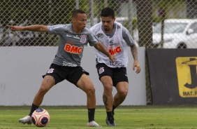 Janderson durante atividades do Corinthians nesta quinta-feira no CT Joaquim Grava