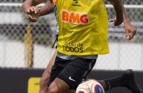 Camacho no treino desta manhã no CT Joaquim Grava
