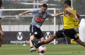 Argentino Boselli no treino desta manhã no CT Joaquim Grava