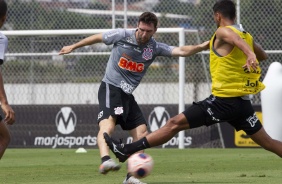 Argentino Boselli no treino desta manh no CT Joaquim Grava