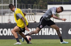 Treino desta manha no 'CT Joaquim Grava', zona leste da cidade de São Paulo.
