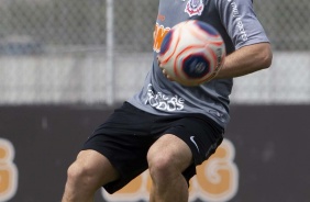 Mauro Boselli no treino desta manh no CT Joaquim Grava