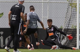 Treino desta manha no 'CT Joaquim Grava', zona leste da cidade de So Paulo.