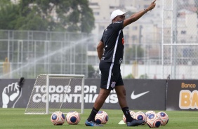 Treino desta manha no 'CT Joaquim Grava', zona leste da cidade de So Paulo.