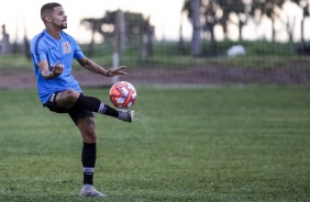 Vitinho no treino do Sub-20 para duelo contra o Cuiab, pela Copinha