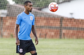 Lucas Pires no treino do Sub-20 para duelo contra o Cuiabá, pela Copinha