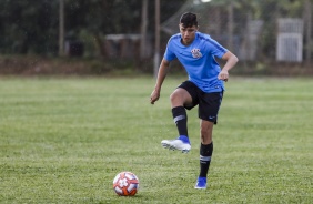 Gustavo no treino do Sub-20 para duelo contra o Cuiabá, pela Copinha