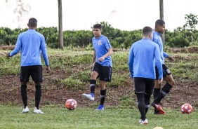 Matheus Arajo no treino do Sub-20 para duelo contra o Cuiab, pela Copinha