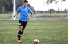 Hugo Sandoval no treino do Sub-20 para duelo contra o Cuiab, pela Copinha