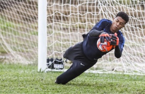 Yago no treino do Sub-20 para duelo contra o Cuiabá, pela Copinha