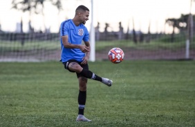 Vitinho no treino do Sub-20 para duelo contra o Cuiab, pela Copinha