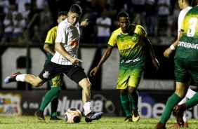 Gabriel no jogo contra o Cuiab, pela Copinha 2020