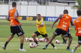 Janderson no treino deste sbado no CT Joaquim Grava