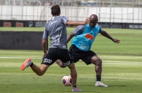 Love no treino deste sbado no CT Joaquim Grava