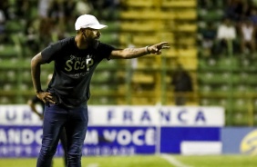 Treinador Coelho no duelo contra o Juventude, pela Copinha So Paulo 2020