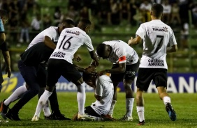 Jogadores do Timozinho no jogo contra  Juventude, pelo Copinha