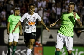 Hugo Sandoval no duelo contra o Juventude, pela Copinha So Paulo