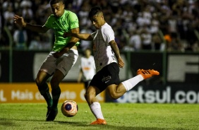 Sandoval no duelo contra o Juventude, pela Copinha So Paulo