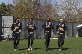 Arqueiros do Timão no primeiro treino do Corinthians nos EUA