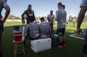 Cássio e companheiros no treinamento em solo americano em preparação para primeiro na Flórida