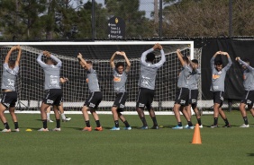 Elenco do Timo no treino em solo americano para estreia no Torneio da Flrida