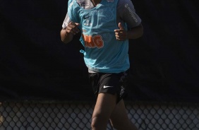 Everaldo no treino desta manh em pelo dia de estreia na Florida Cup