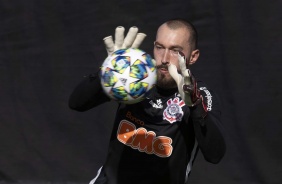 Goleiro Walter no primeiro treino do Corinthians nos EUA