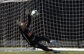 Goleiro Walter no treino desta manhã em pelo dia de estreia na Florida Cup