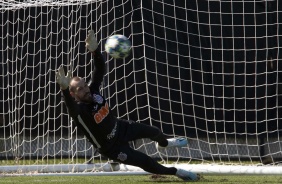 Goleiro Walter no treino desta manh em pelo dia de estreia na Florida Cup