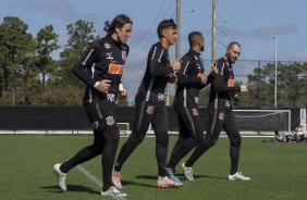 Goleiros do Timão no treinamento em solo americano em preparação para primeiro na Flórida