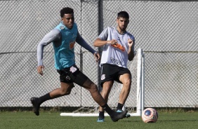 Gustavo e Bruno Mndez no primeiro treino do Corinthians nos EUA