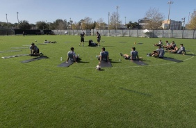 Jogadores do Corinthians no treinamento em solo americano em preparao para primeiro na Flrida