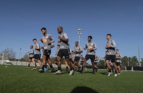 Jogadores do Corinthians no treinamento em solo americano em preparao para primeiro na Flrida