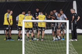 Jogadores do Timo no primeiro treino do Corinthians nos EUA