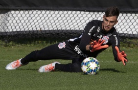 Matheus Donelli no primeiro treino do Corinthians nos EUA