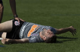 Mauro Boselli no treino desta manhã em pelo dia de estreia na Florida Cup