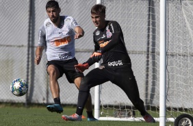 Méndez e Donelli no primeiro treino do Corinthians nos EUA