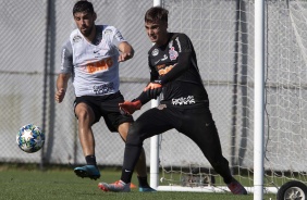 Mndez e Donelli no primeiro treino do Corinthians nos EUA