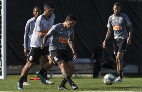 Mndez, Fagner e Luan no primeiro treino do Corinthians nos EUA