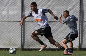 Richard e Janderson no primeiro treino do Corinthians nos EUA