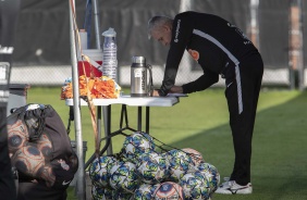 Tiago Nunes no treino desta manhã em pelo dia de estreia na Florida Cup