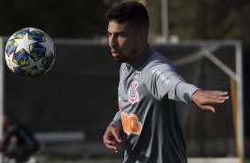 Zagueiro Pedro Henrique no treino em solo americano para estreia no Torneio da Flrida