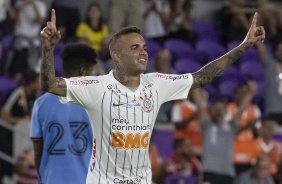 Luan comemorando seu gol contra o New York City, pela Florida Cup