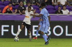 Atacante Davó no jogo com o New York City, pela Florida Cup