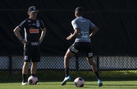 Anselmo e Everaldo no treino desta sexta-feira em solo americano