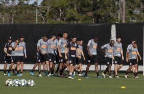 Jogadores do Timo no treino desta sexta-feira em solo americano
