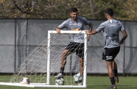 Pedro Henrique e Camacho no treino desta sexta-feira em solo americano